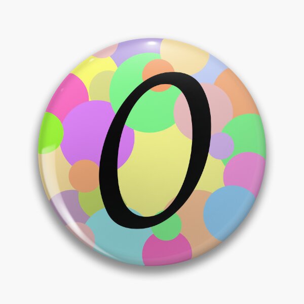 Item preview, Colorful Pastel Bubbles Upper Case Letter O Monogram designed and sold by MGonline.
