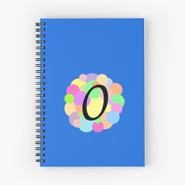 Item preview, Colorful Pastel Bubbles Upper Case Letter O Monogram designed and sold by MGonline.