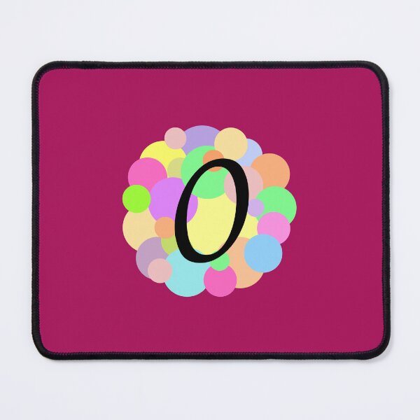 Item preview, Colorful Pastel Bubbles Upper Case Letter O Monogram designed and sold by MGonline.