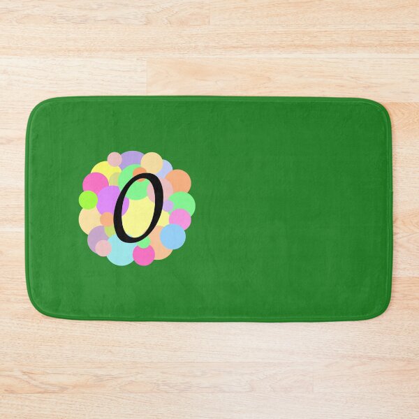 Item preview, Colorful Pastel Bubbles Upper Case Letter O Monogram designed and sold by MGonline.