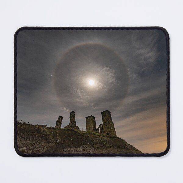 Item preview, Reculver Towers, Herne Bay, Moon Halo at Night designed and sold by rogerstanger.