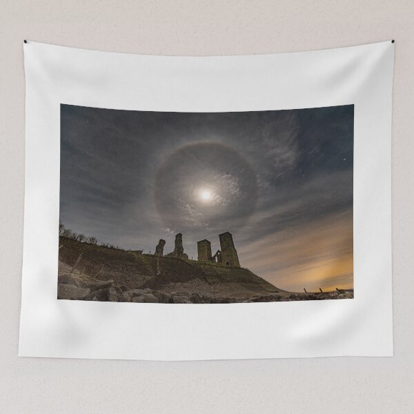 Item preview, Reculver Towers, Herne Bay, Moon Halo at Night designed and sold by rogerstanger.