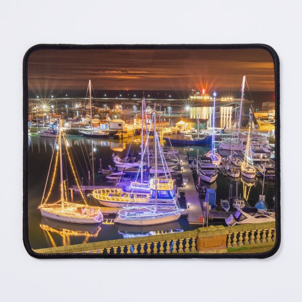 Item preview, Ramsgate Harbour Christmas Lights at night designed and sold by rogerstanger.