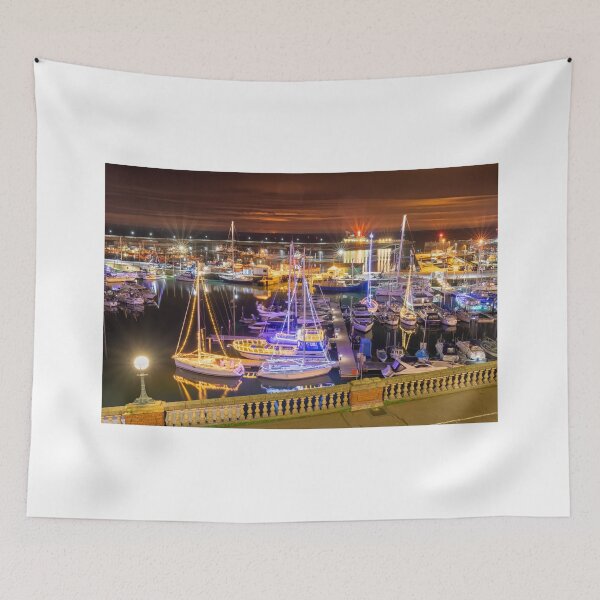 Item preview, Ramsgate Harbour Christmas Lights at night designed and sold by rogerstanger.
