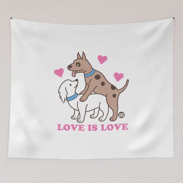 Item preview, Love Is Love Dogs designed and sold by TODD GOLDMAN.