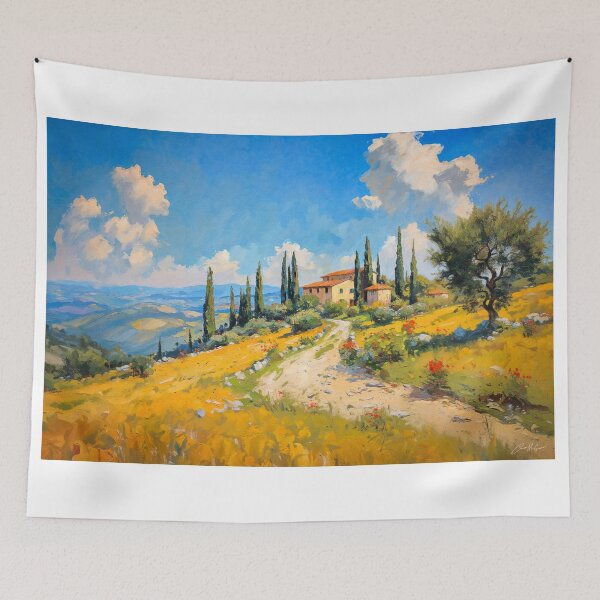 Item preview, Tuscan Villa On A Hill designed and sold by Conor McGuire.