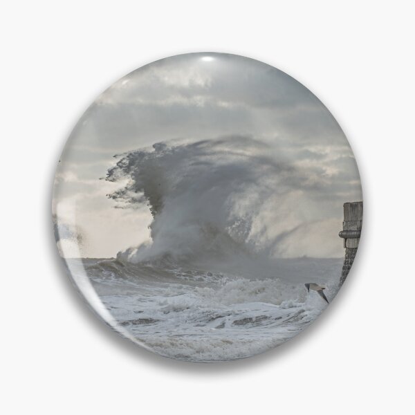 Item preview, Ramsgate Storm Waves at East Pier and Beach designed and sold by rogerstanger.