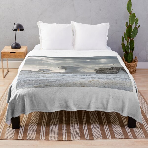 Item preview, Ramsgate Storm Waves at East Pier and Beach designed and sold by rogerstanger.