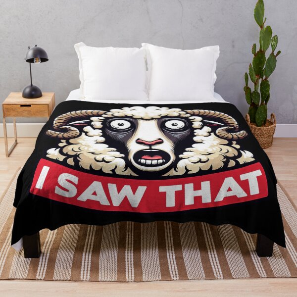 Item preview, I Saw That meme Sheep designed and sold by plushism.
