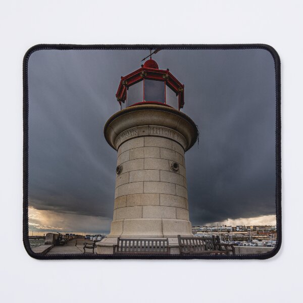 Item preview, Ramsgate Lighthouse and Harbour Storm Approaching designed and sold by rogerstanger.