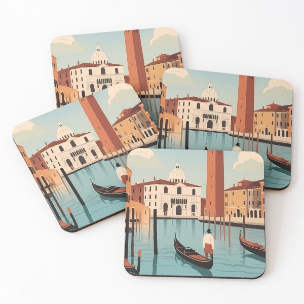 Item preview, Vintage travel poster of Venice, Italy designed and sold by VintageFlow.