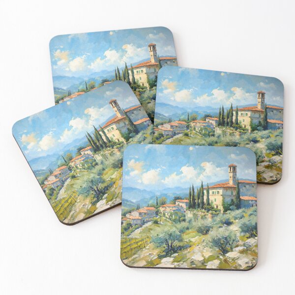 Item preview, Tuscan Village On Hill designed and sold by Conor McGuire.
