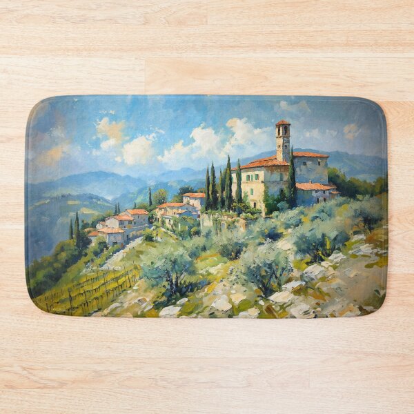 Item preview, Tuscan Village On Hill designed and sold by Conor McGuire.