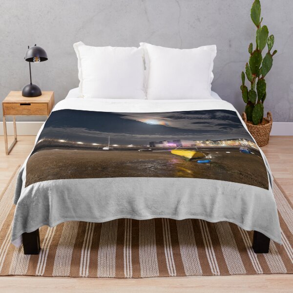 Item preview, Margate Harbour at night under moon and The Turner Centre designed and sold by rogerstanger.