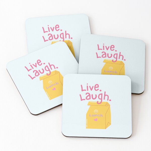 Item preview, Live Laugh Lunch Illustration on Brown Bag - School Spirit designed and sold by Teribelle.