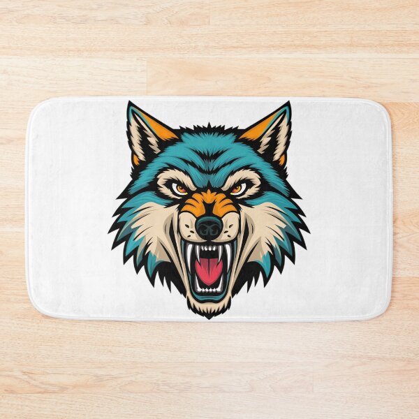 Item preview, Angry Wolf logo designed and sold by PolygonPinnacle.