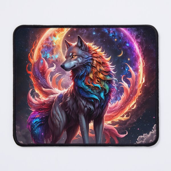 Item preview, Wolf Art Moon Galaxy designed and sold by BeebooDesign.