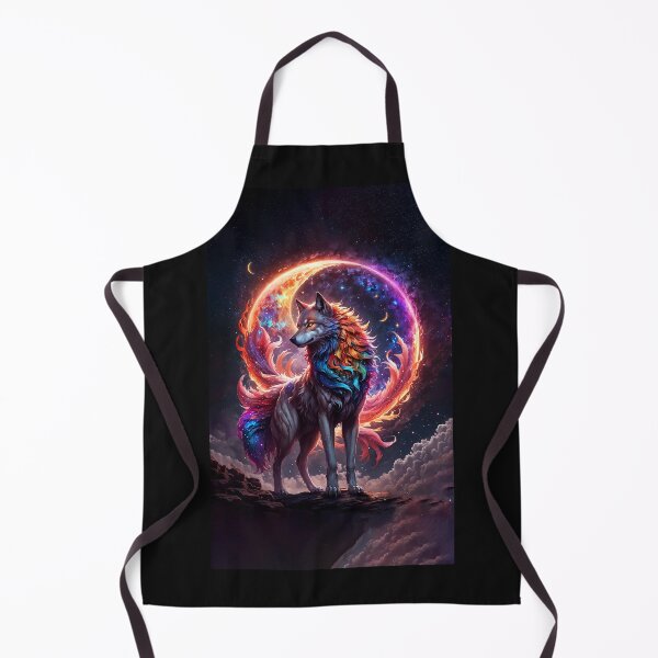 Item preview, Wolf Art Moon Galaxy designed and sold by BeebooDesign.