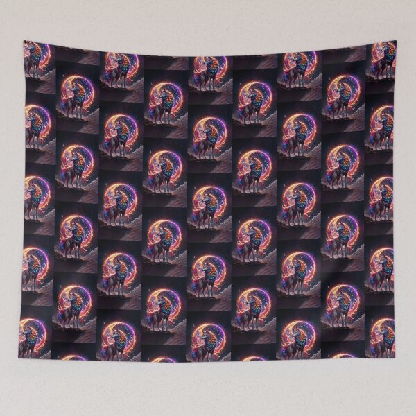 Item preview, Wolf Art Moon Galaxy designed and sold by BeebooDesign.