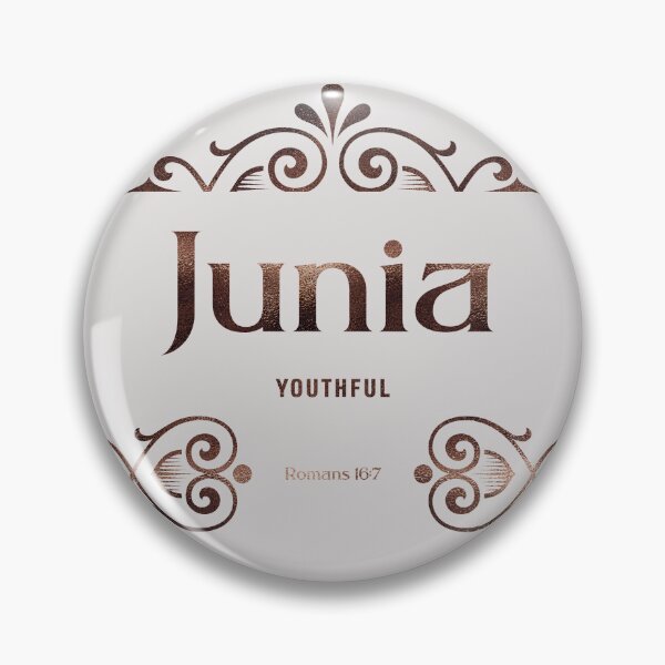Item preview, Junia | Romans 16 7 | Youthful | Christian Name with Biblical Meaning For Girl | Christian Name Collection designed and sold by Blessed Be Your Name.