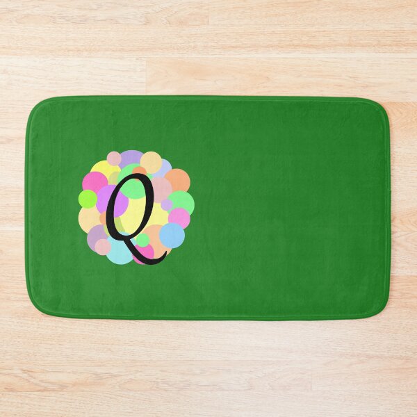 Item preview, Colorful Pastel Bubbles Upper Case Letter Q Monogram designed and sold by MGonline.