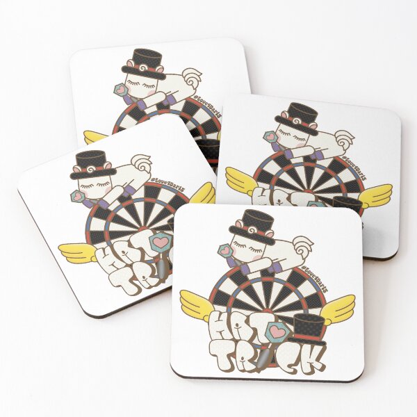 Item preview, White Horse Loves Hat Trick! designed and sold by love4darts.