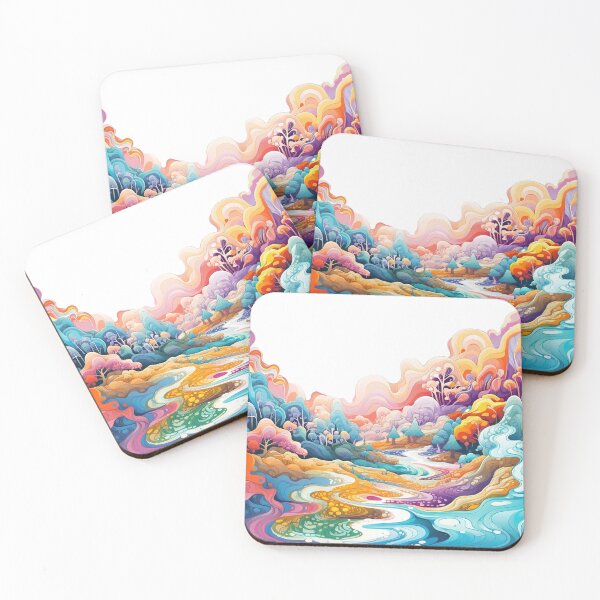 Item preview, Psychedelic landscape designed and sold by ShopMaxiDesigns.