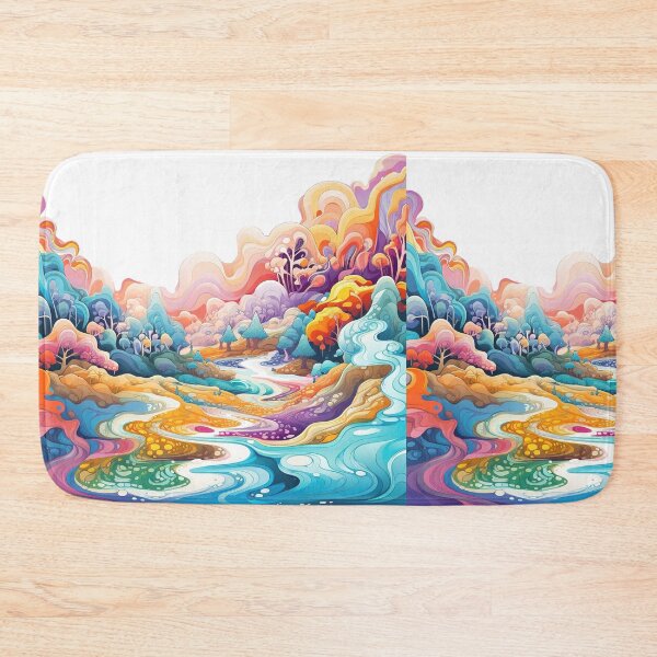 Item preview, Psychedelic landscape designed and sold by ShopMaxiDesigns.