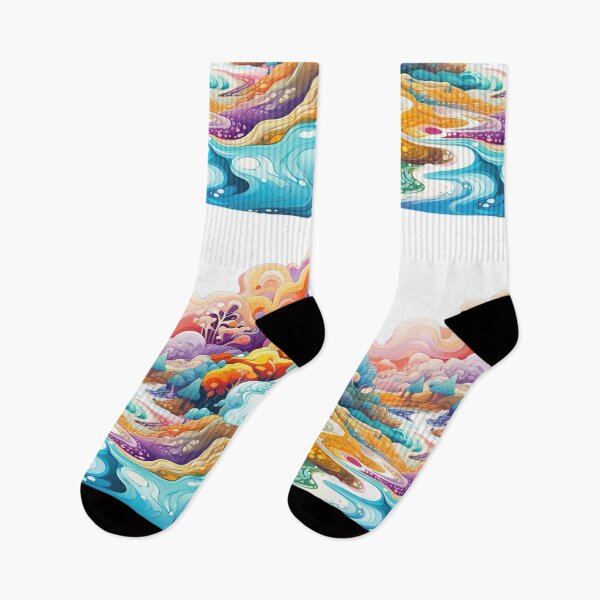 Item preview, Psychedelic landscape designed and sold by ShopMaxiDesigns.