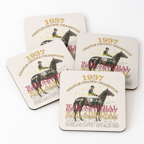 Item preview, 1937 Triple Crown Champion War Admiral horse racing design designed and sold by Ginny Luttrell.