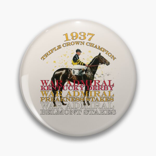 Item preview, 1937 Triple Crown Champion War Admiral horse racing design designed and sold by Ginny Luttrell.