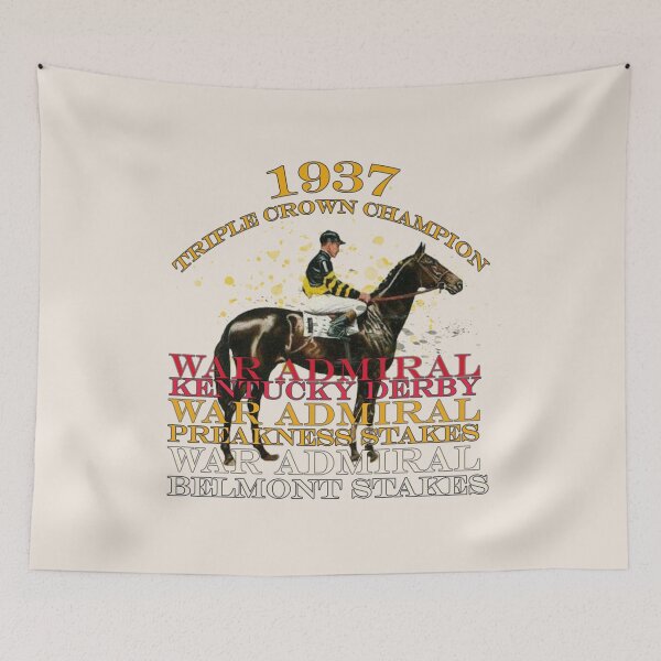 Item preview, 1937 Triple Crown Champion War Admiral horse racing design designed and sold by Ginny Luttrell.