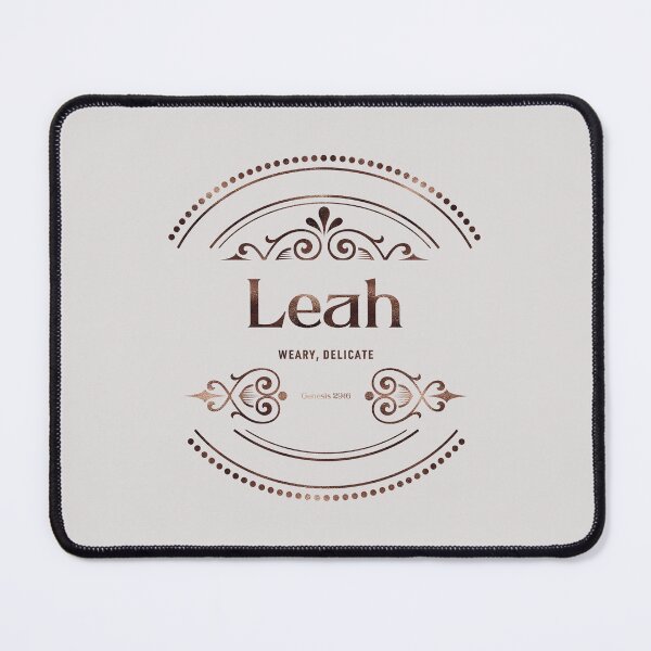 Item preview, Leah | Genesis 29 16 | Weary Delicate | Christian Name with Biblical Meaning For Girl | Christian Name Collection designed and sold by Blessed Be Your Name.