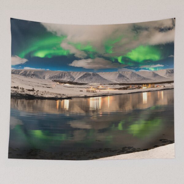 Item preview, Iceland Akueryri Northern Lights designed and sold by rogerstanger.