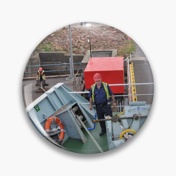 Item preview, Crew getting ready to lower the ferry doors - Ardrossan, Scotland designed and sold by Richard Flint.