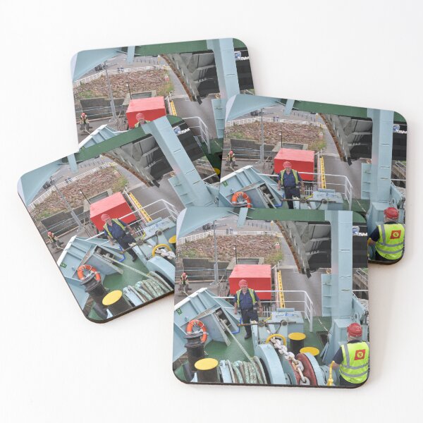 Item preview, Crew getting ready to lower the ferry doors - Ardrossan, Scotland designed and sold by Richard Flint.
