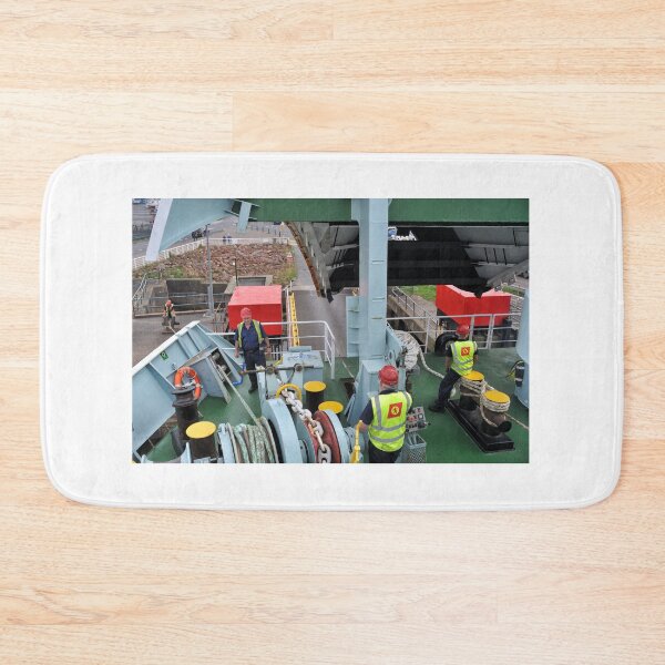 Item preview, Crew getting ready to lower the ferry doors - Ardrossan, Scotland designed and sold by Richard Flint.