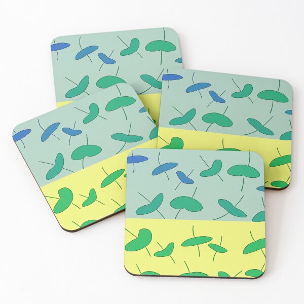 Item preview, Colorful leaves in blue and green designed and sold by Photopat.