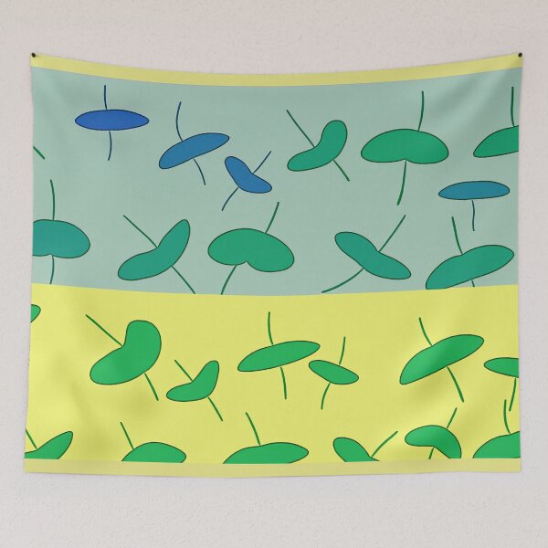 Item preview, Colorful leaves in blue and green designed and sold by Photopat.
