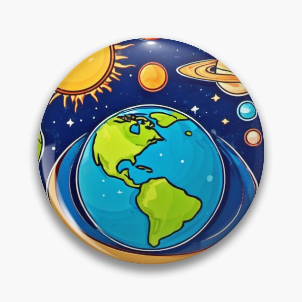 Item preview, Planets in Cartoon Style designed and sold by Health And Fitness Posts e-Store.