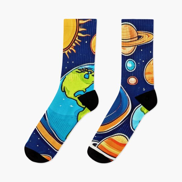 Item preview, Planets in Cartoon Style designed and sold by Health And Fitness Posts e-Store.