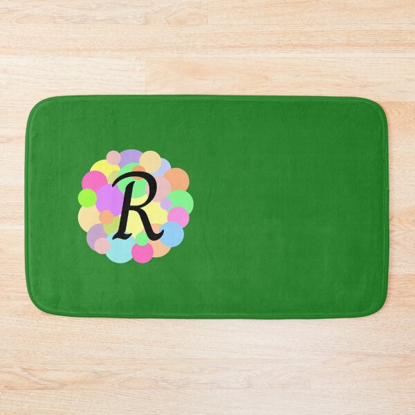 Item preview, Colorful Pastel Bubbles Upper Case Letter R Monogram designed and sold by MGonline.