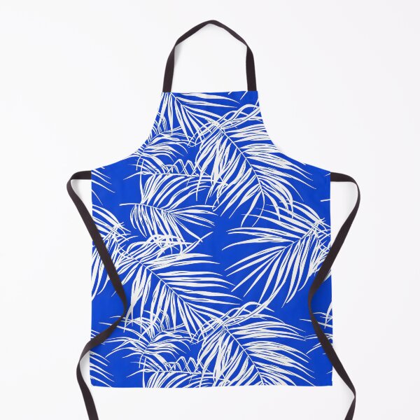 Item preview, Coconut Leaves white lines blue background designed and sold by kizenya.