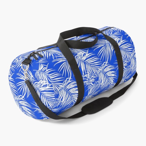 Item preview, Coconut Leaves white lines blue background designed and sold by kizenya.