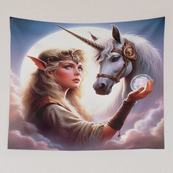 Item preview, Copy of The Last Unicorn Fanart_Mythical painting designed and sold by Dominika Farkašová.