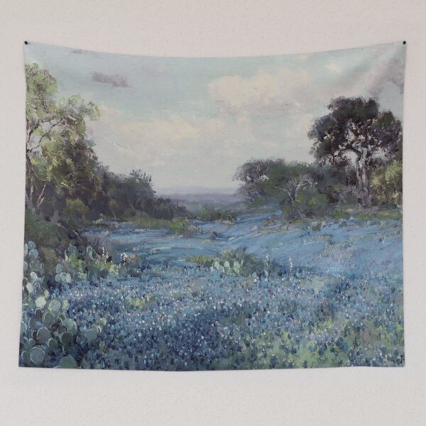 Item preview, Spring Blue Wildflowers Impressions designed and sold by EcoArtLab.