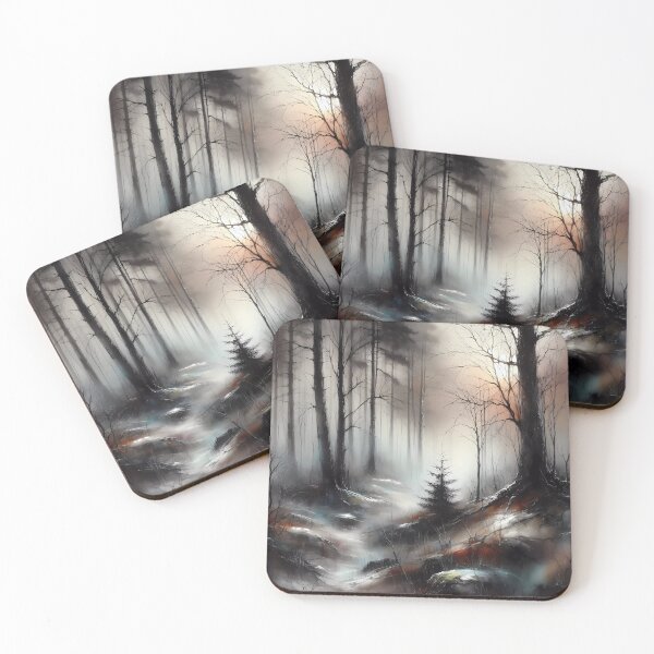Item preview, Misty eerie landscape.  designed and sold by ShazellArt.