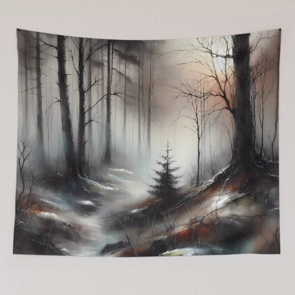 Item preview, Misty eerie landscape.  designed and sold by ShazellArt.