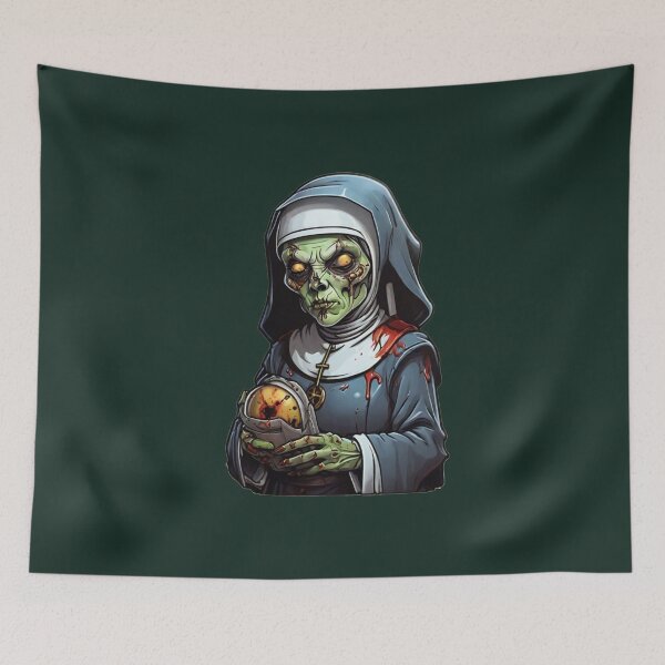 Item preview, Cartoon Zombie Nun designed and sold by ArtCraftLab.