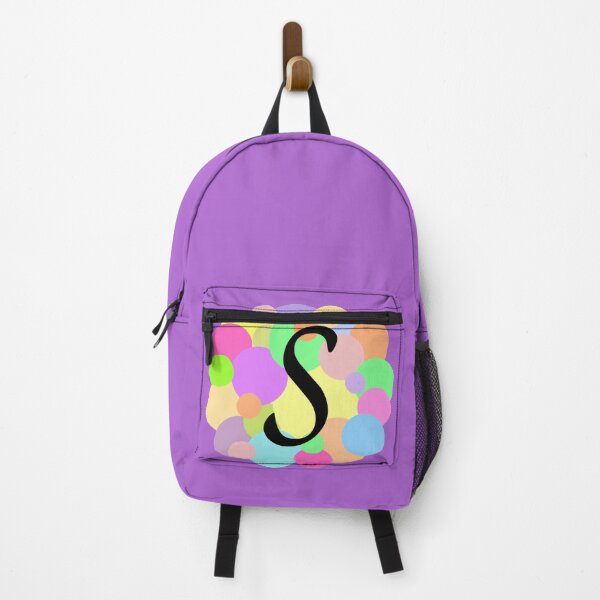 Item preview, Colorful Pastel Bubbles Upper Case Letter S Monogram designed and sold by MGonline.